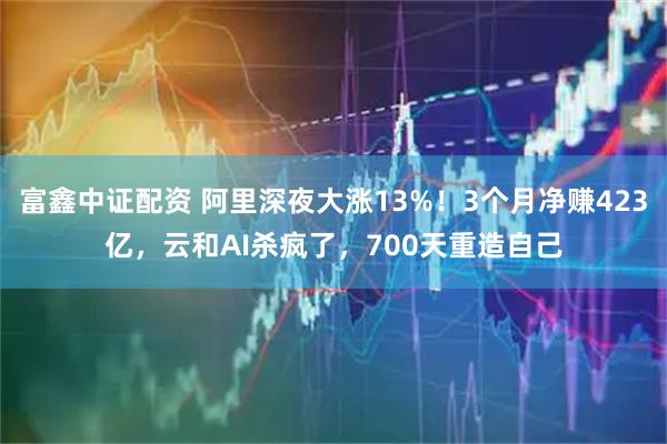 富鑫中证配资 阿里深夜大涨13%！3个月净赚423亿，云和AI杀疯了，700天重造自己