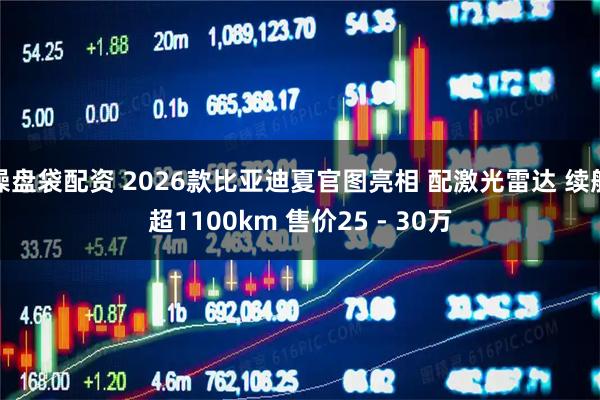 操盘袋配资 2026款比亚迪夏官图亮相 配激光雷达 续航超1100km 售价25 - 30万
